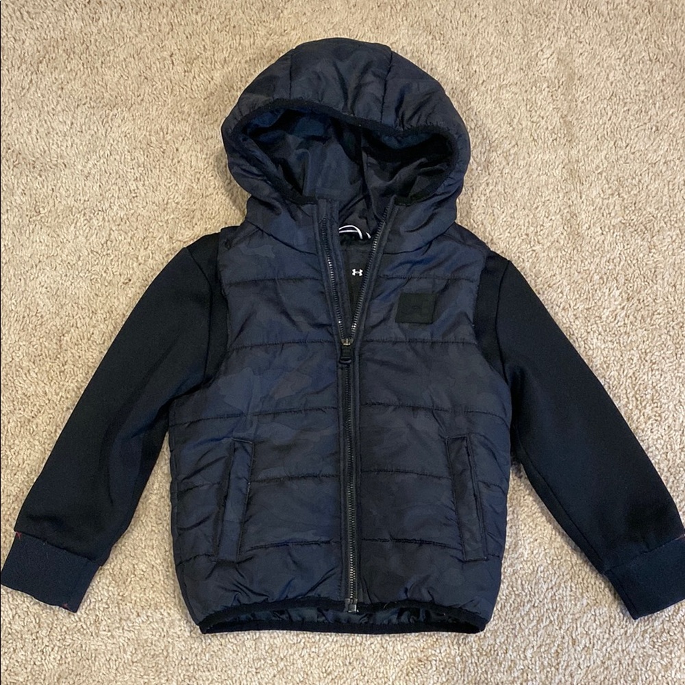 Boys Under Armour Black Hooded Jacket